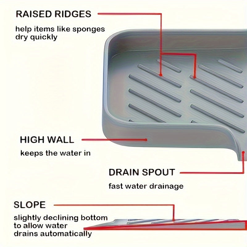 Silicone Sink Soap Tray holder