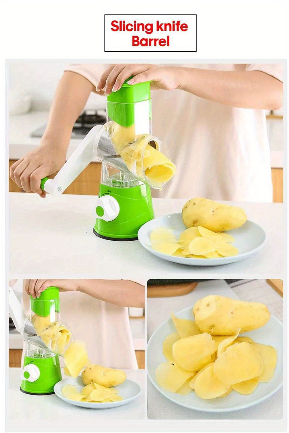 3-in-1 Round Vegetable Chopper