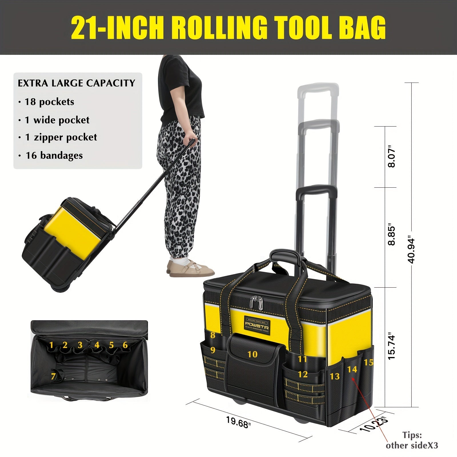 Multi-use Tool Bags Organizer For Construction