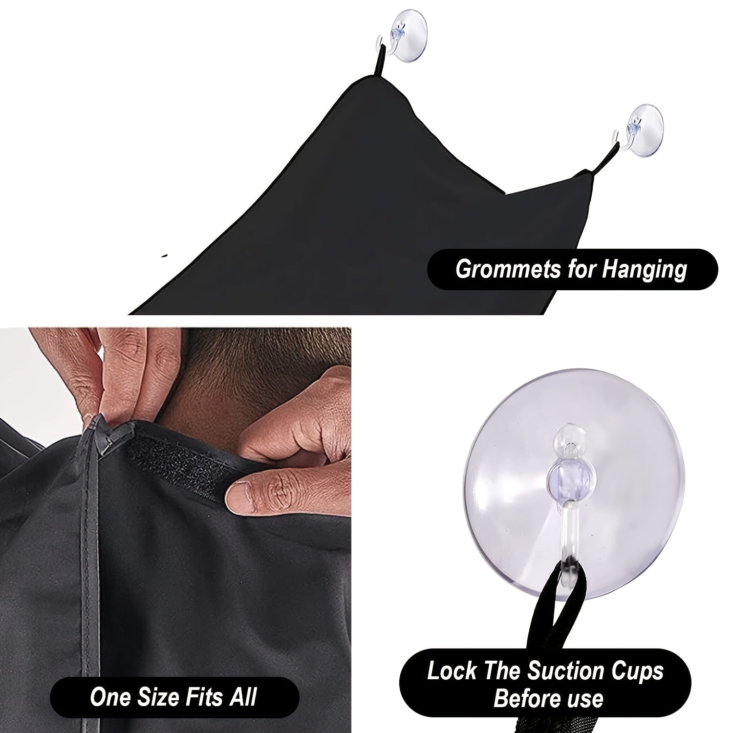 Waterproof Beard Bib With Strong Suction Cup